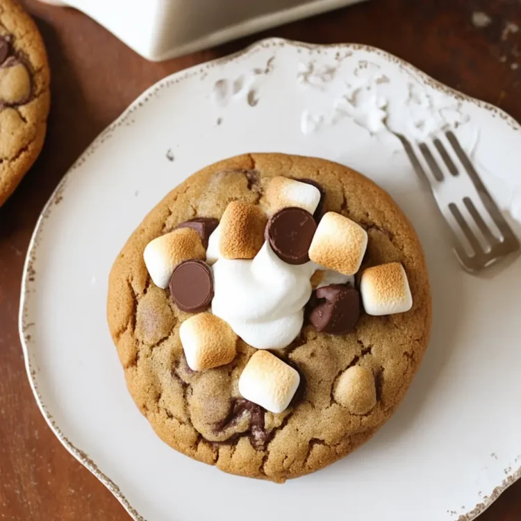 chips ahoy s’mores cookie recipe with marshmallow fluff big cookie